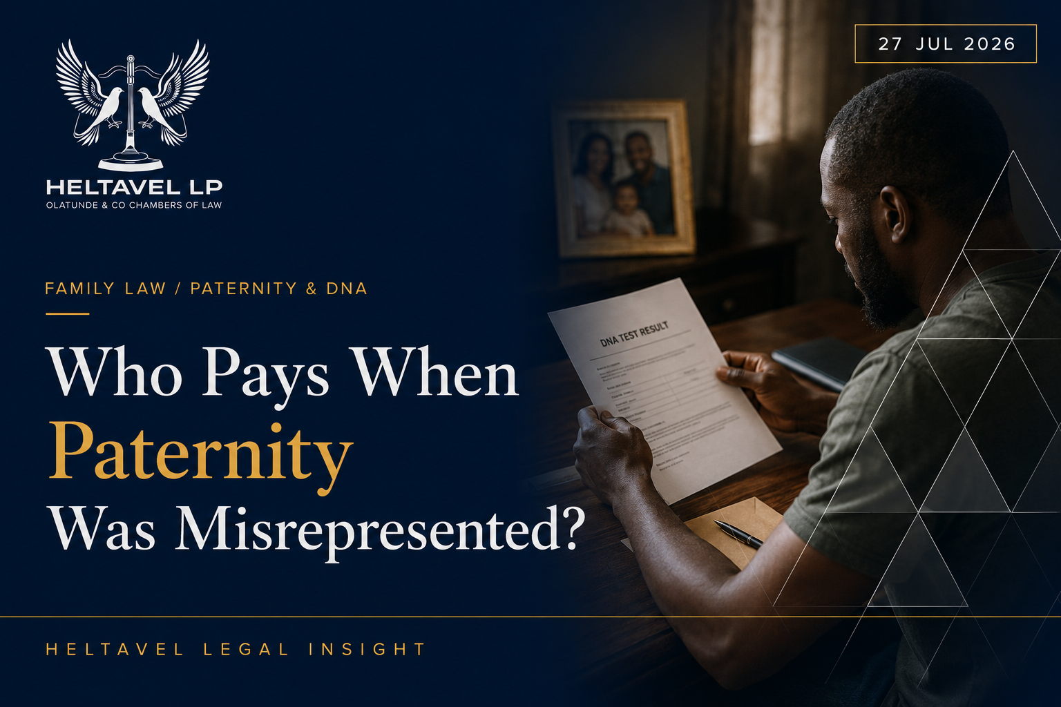 Featured graphic for Who Pays When Paternity Was Misrepresented?