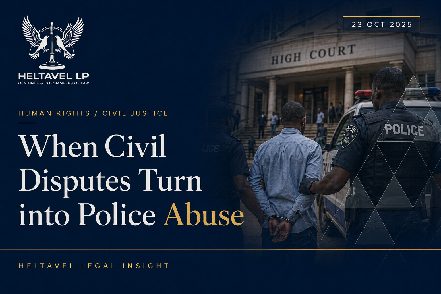 Featured graphic for When Civil Disputes Turn Into Police Abuse